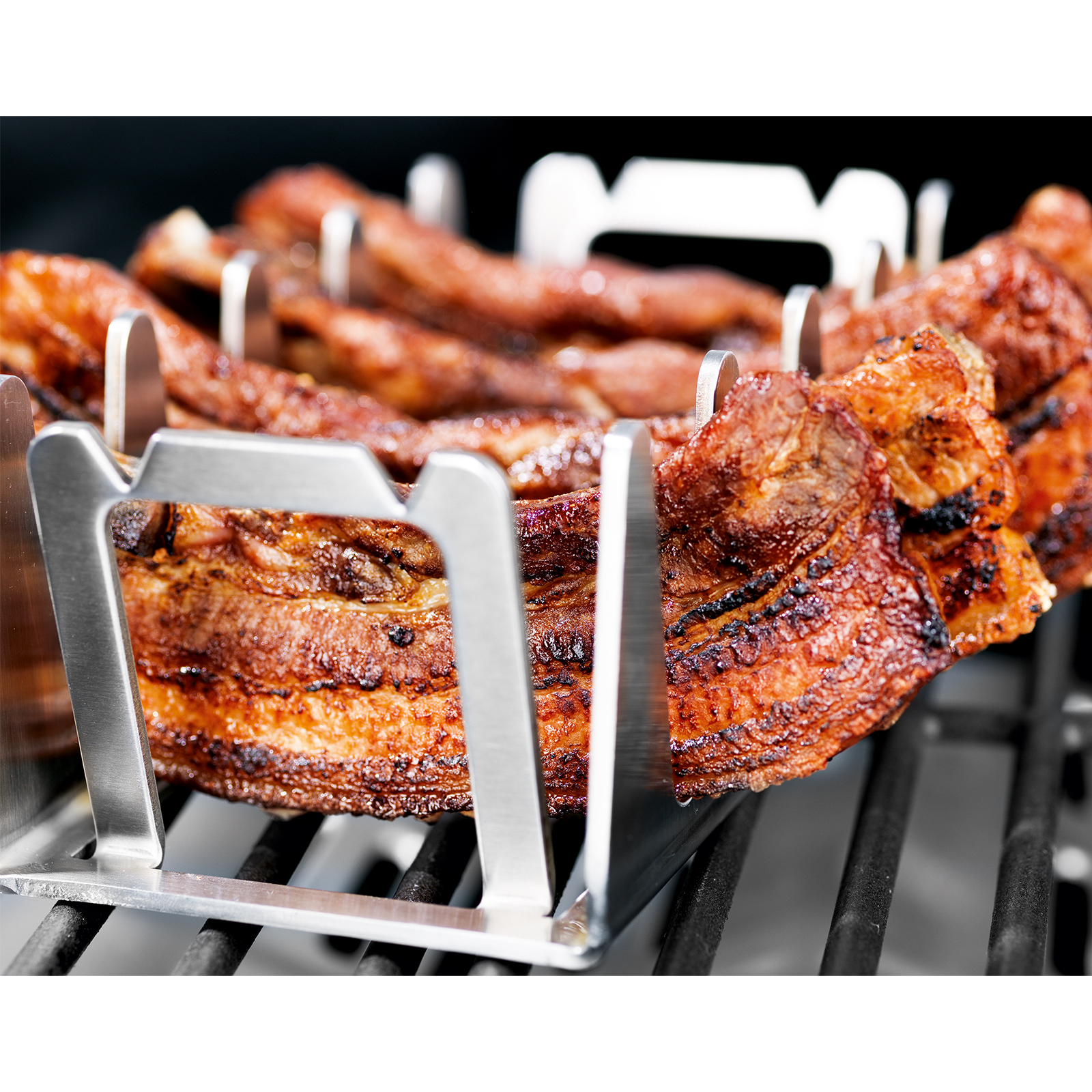 BBQ RESCHER Multi-Grillständer - Edelstahl - rostfrei