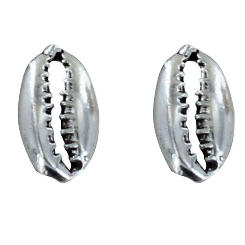 Boucles d'Oreilles Argent Cauri