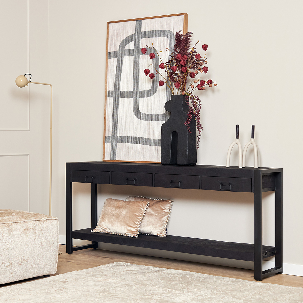 Sidetable Eems zwart 180