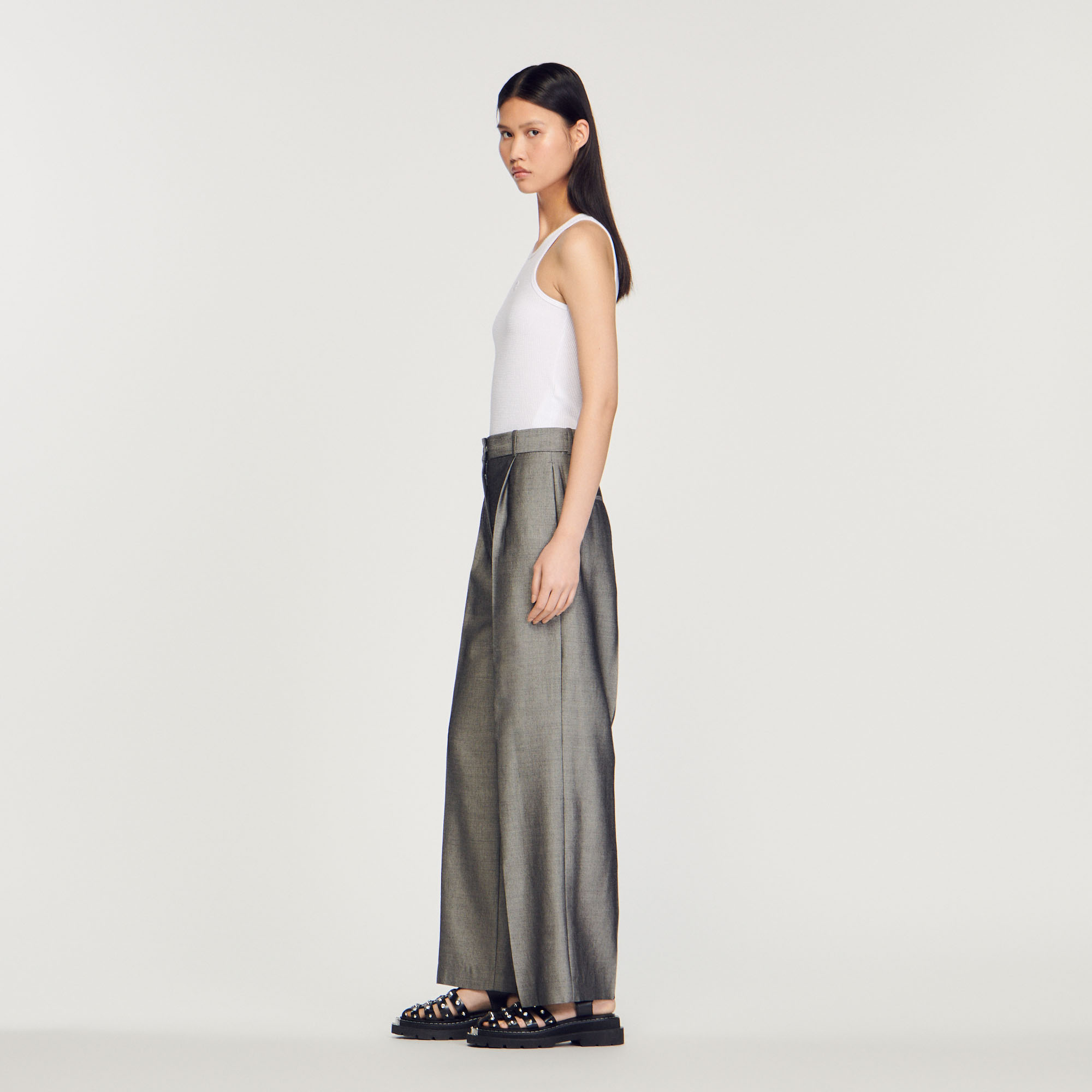 Pantalon jambe large
