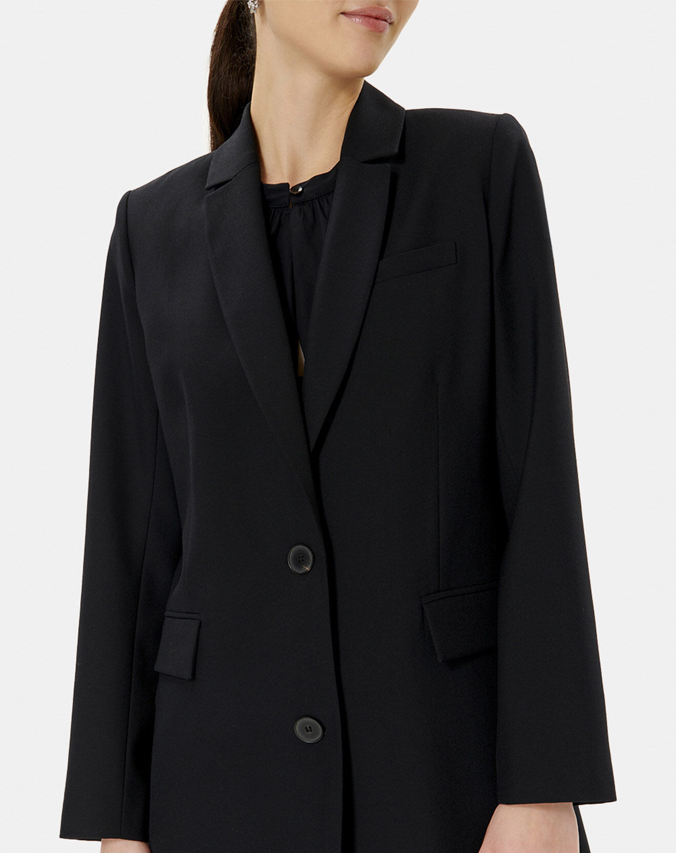 Zapa Veste en Laine mélangée Victorine noire