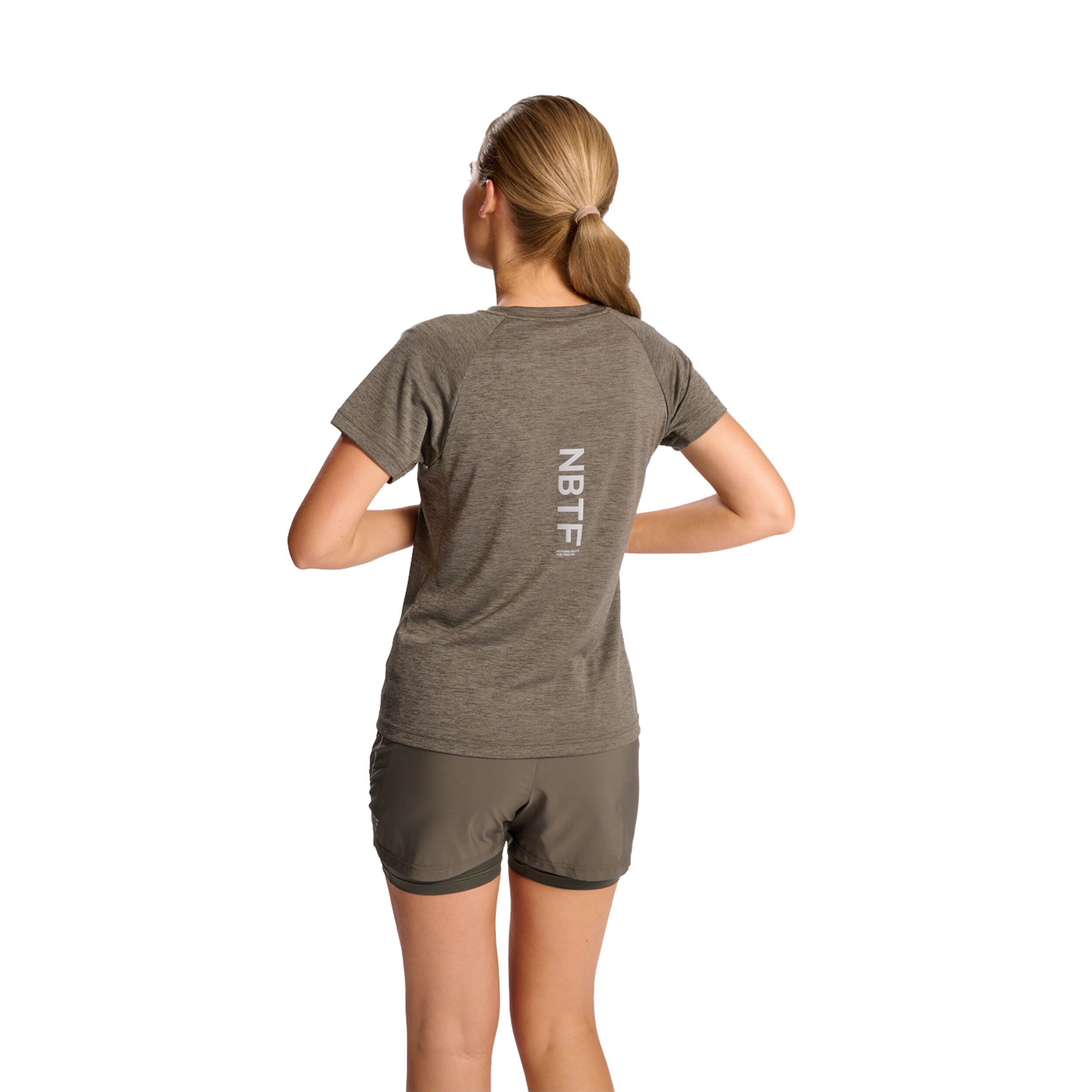 Newline Pace Melange Maillot De Course Femmes - Beige