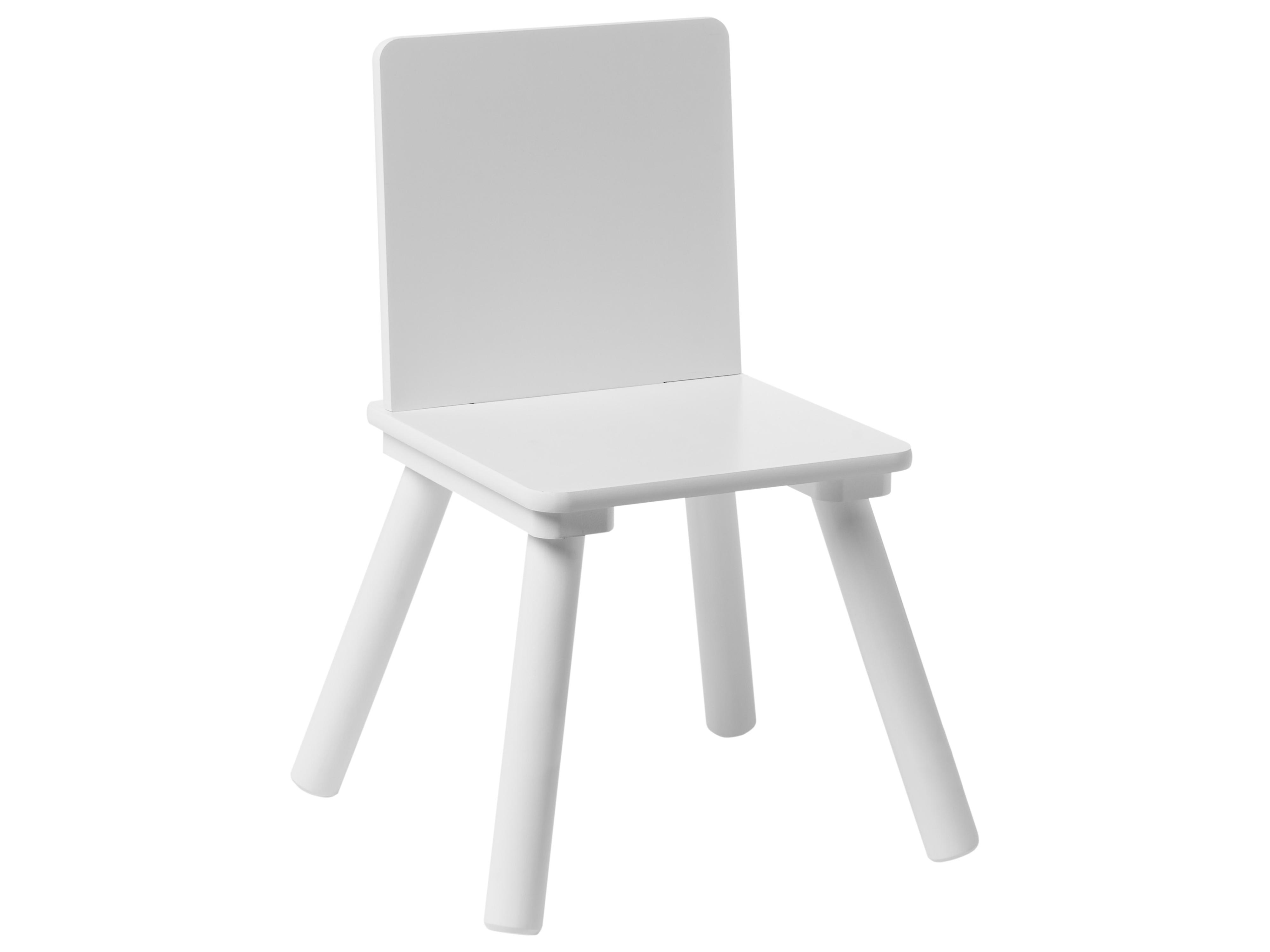 Kindertafel en stoel set MOONTA Wit