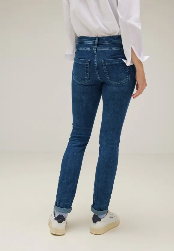 Slim Fit Jeans - deep indigo used wash