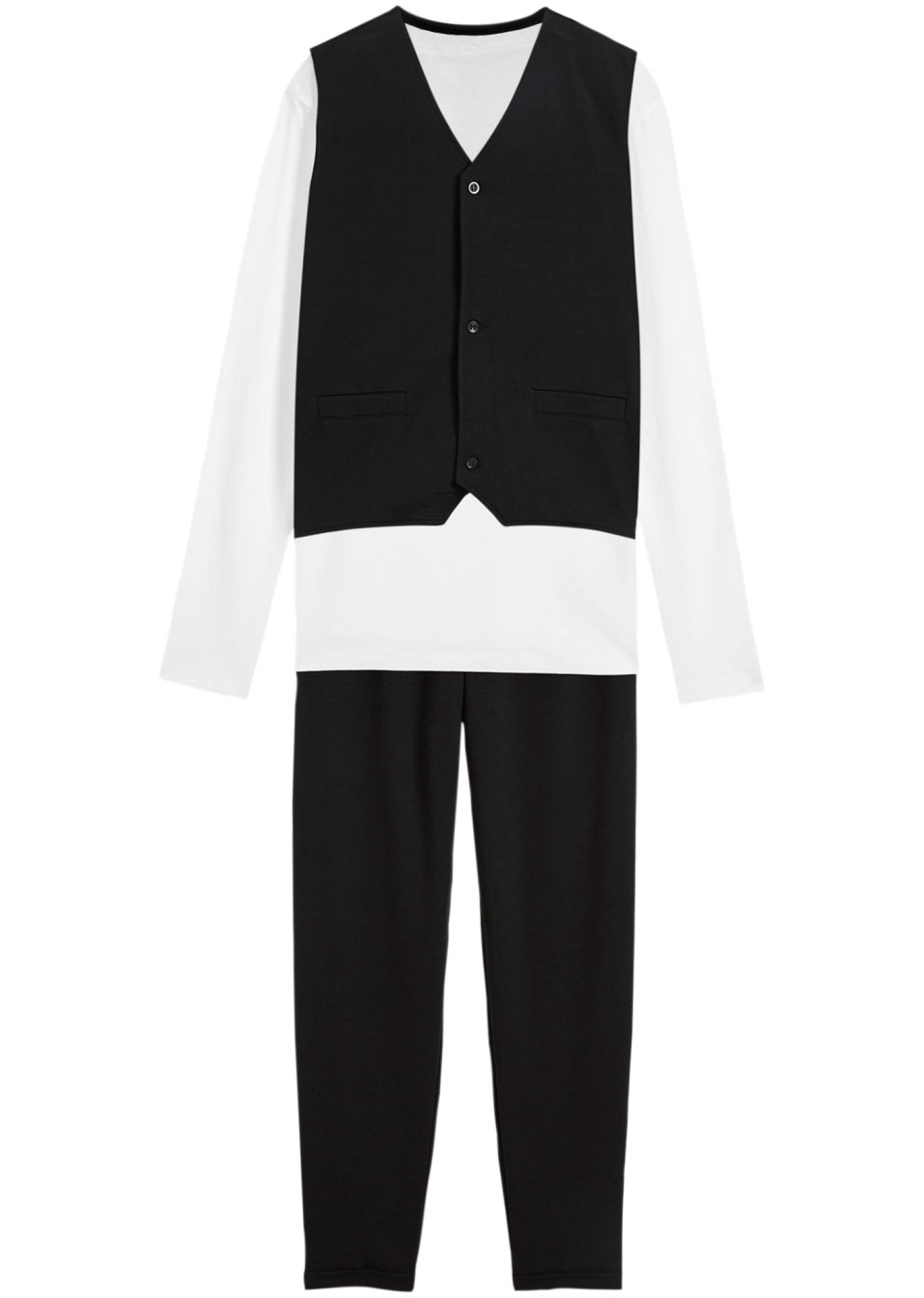 Pantalon, gilet et T-shirt manches longues garçon (ens. 3 pces)