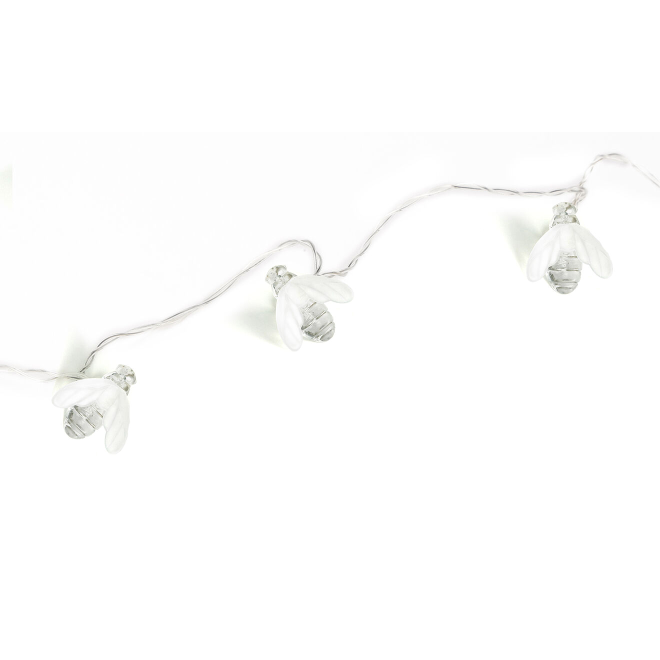 Pratik Garden Guirlande solaire 20 LED abeilles blanc/transparent - 4.7 m