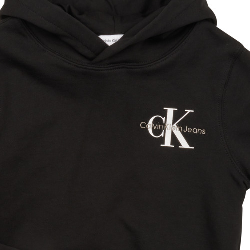 Calvin Klein Jeans - SMALL MONOGRAM HOODIE - Noir