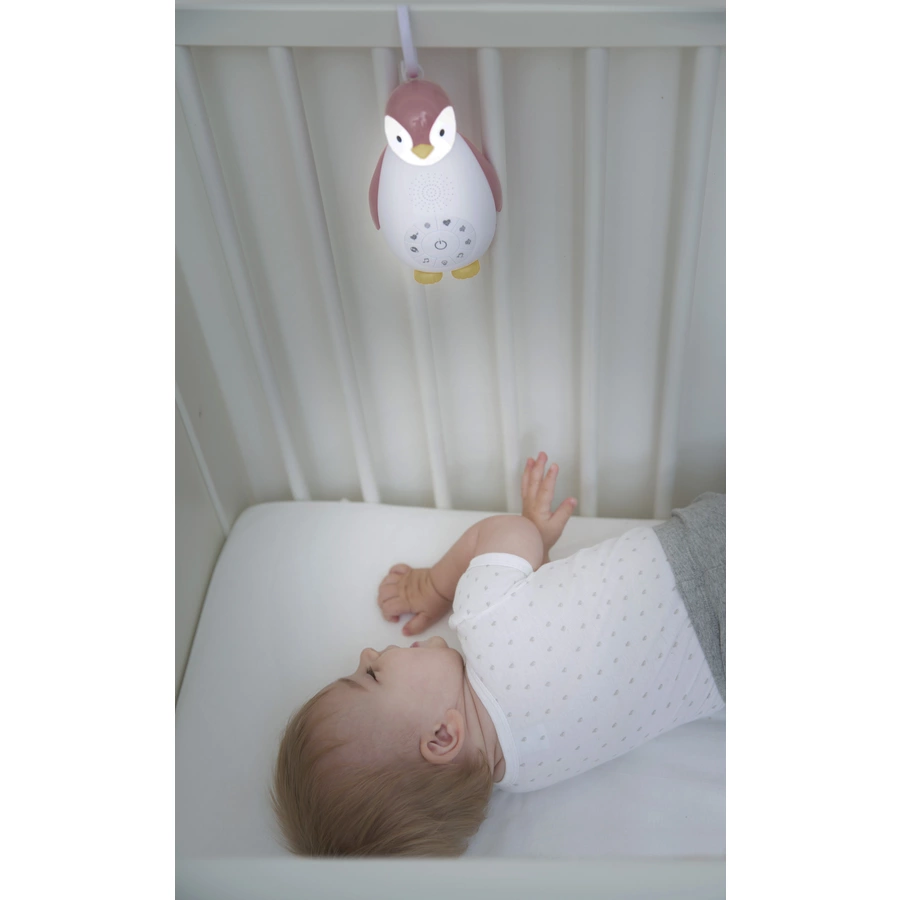 ZAZU Zoe - Die Pinguin Bluetooth Musikbox mit Nachtlicht grau