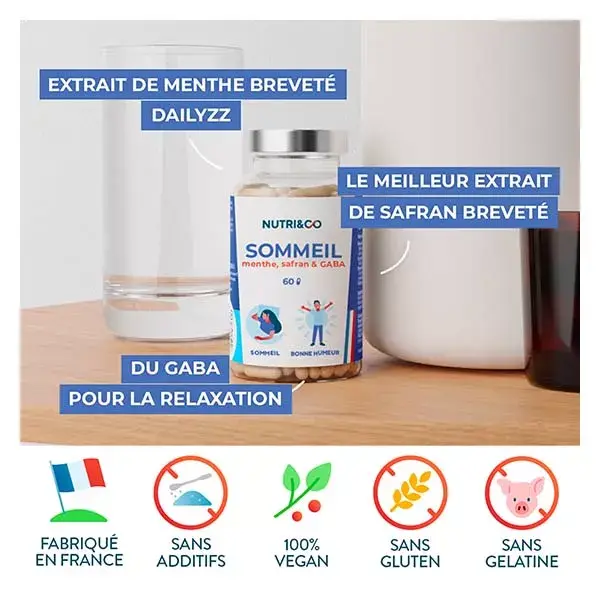 Nutri&Co Fórmula para Dormir: Auxilia no Sono e Reduz o Estresse, 60 cápsulas