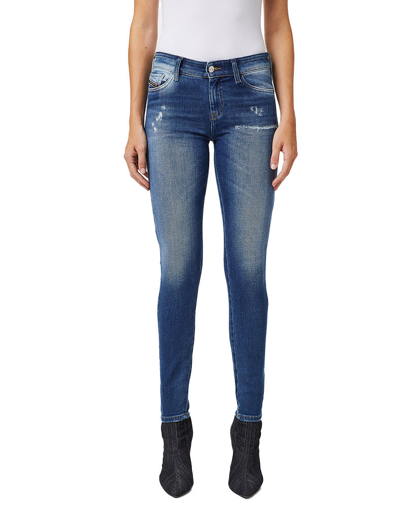 DIESEL JEAN FEMME SLANDY 9PU BLEU MOYEN