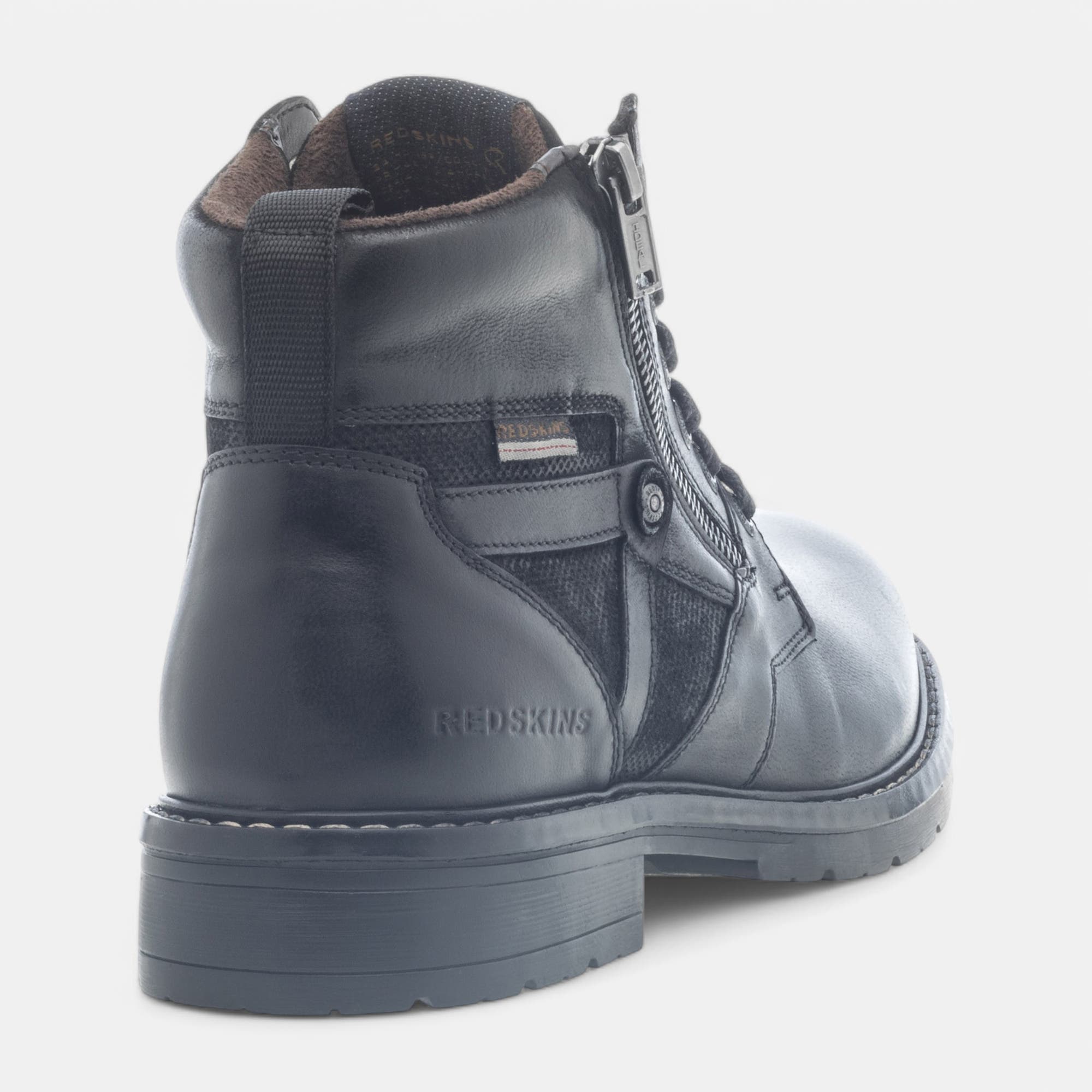 Boots Homme en cuir noir