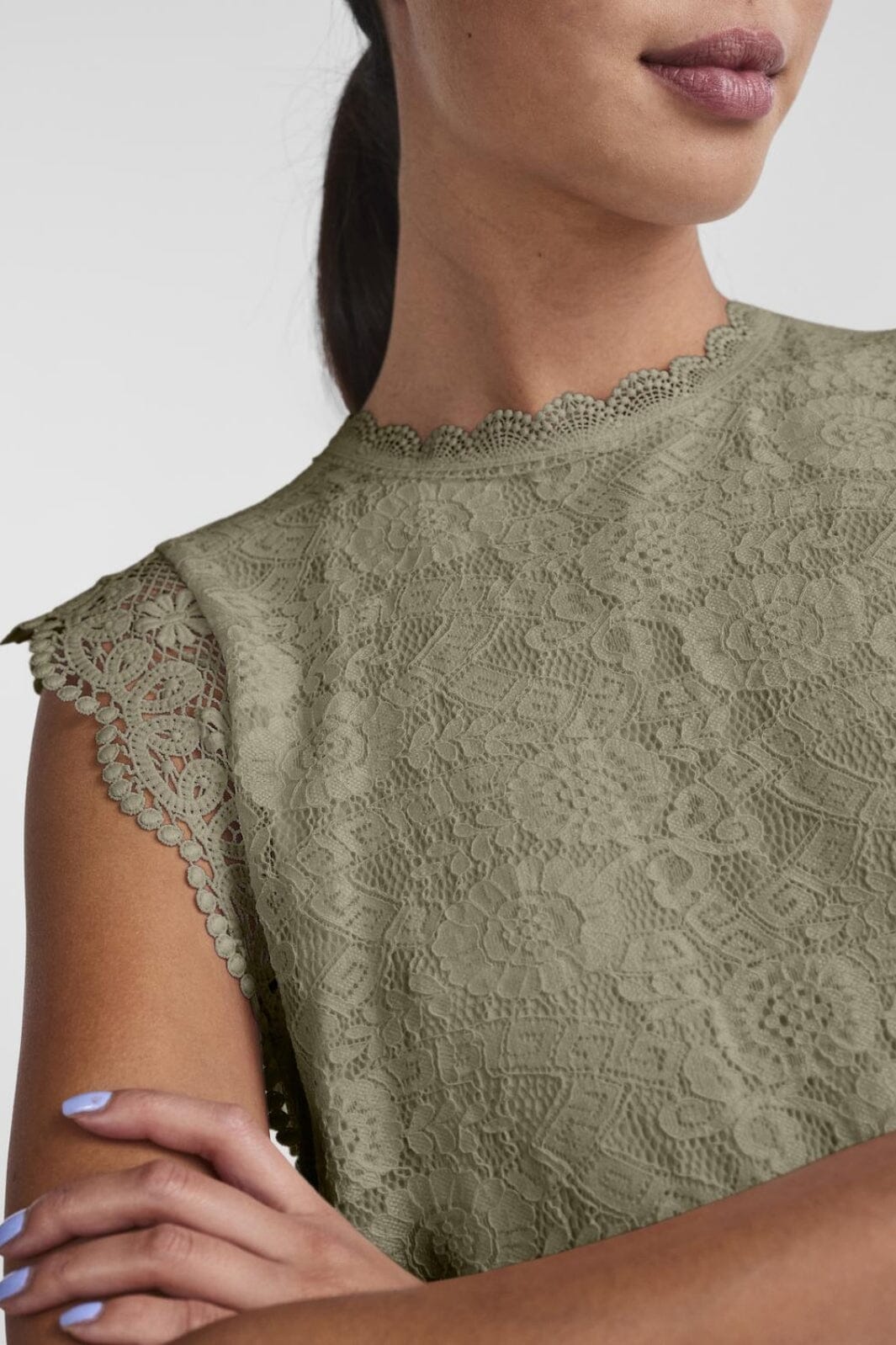 Pieces Pcolline Sl Lace Top 17120454