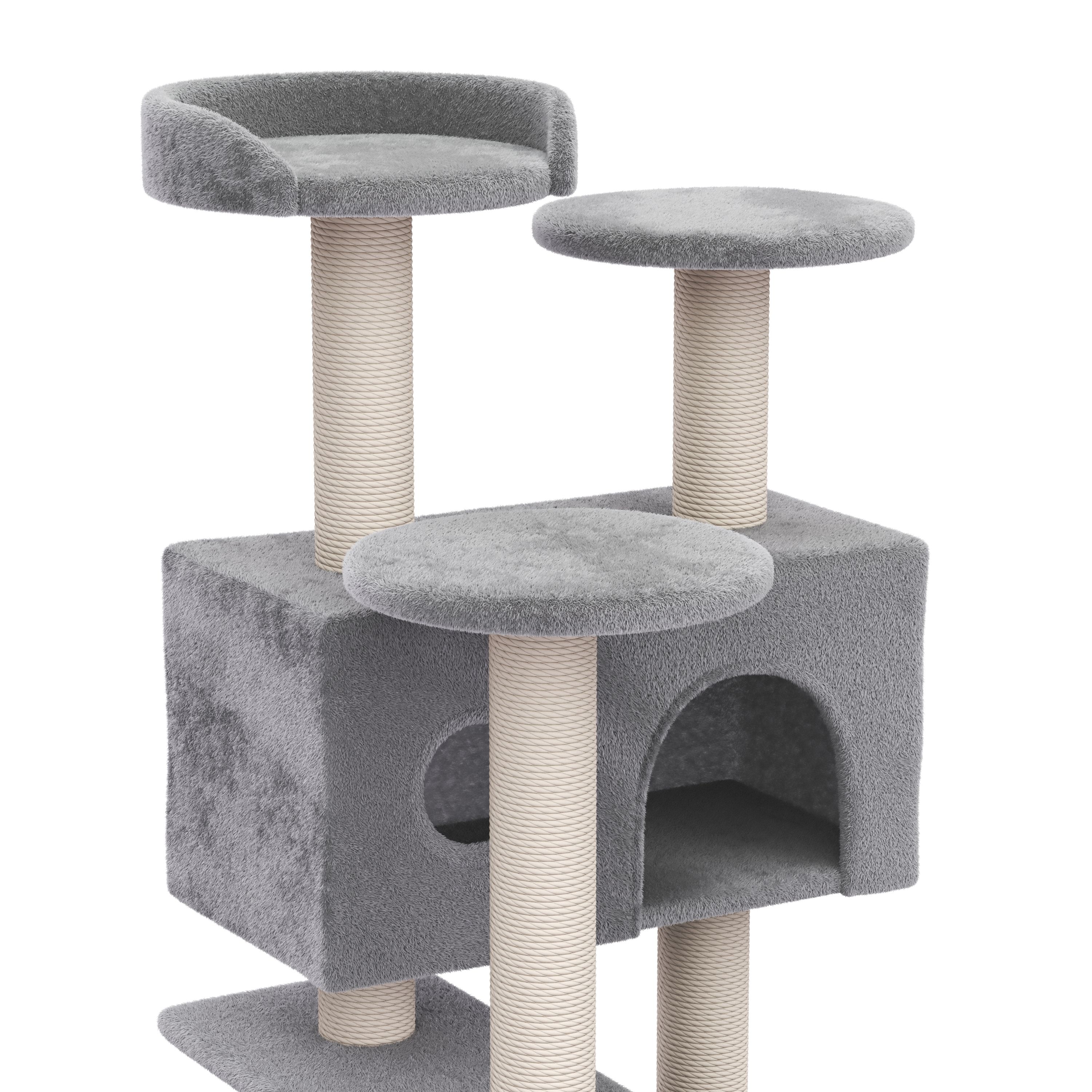 Katzenbaum NELLY 131 cm grau