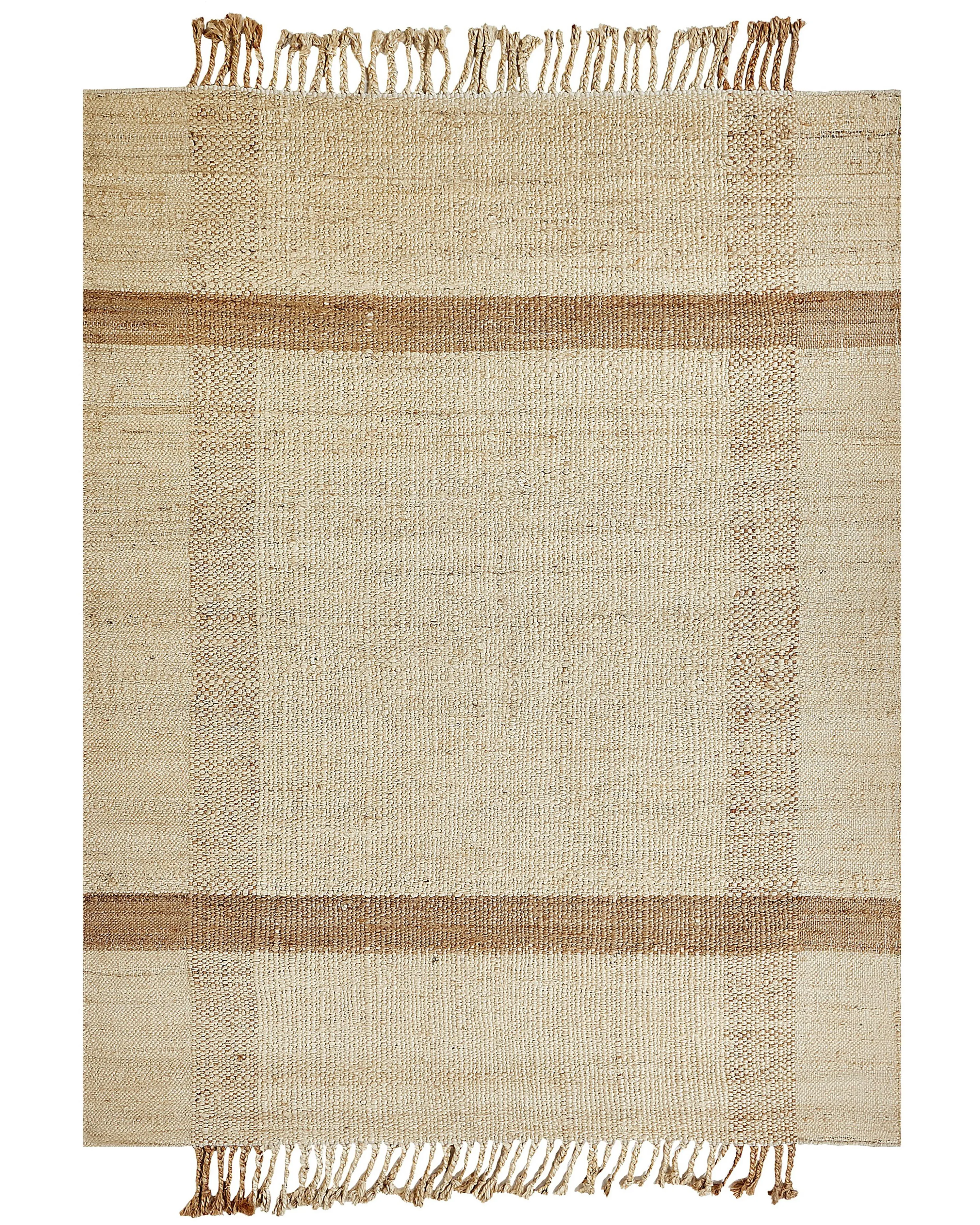 Vloerkleed YELMEZ Beige 160 x 230 cm Jute