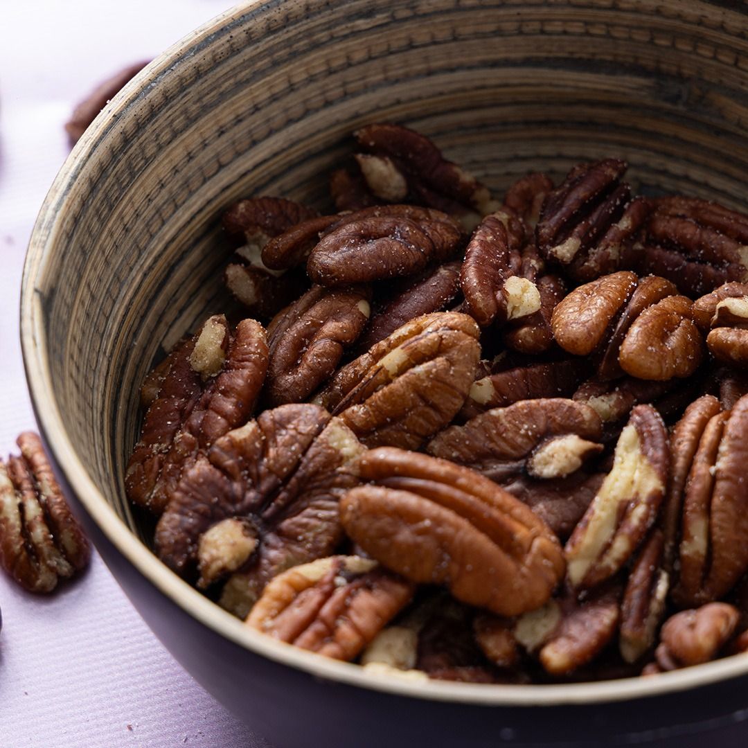 Pecannoten gebrand gezouten
