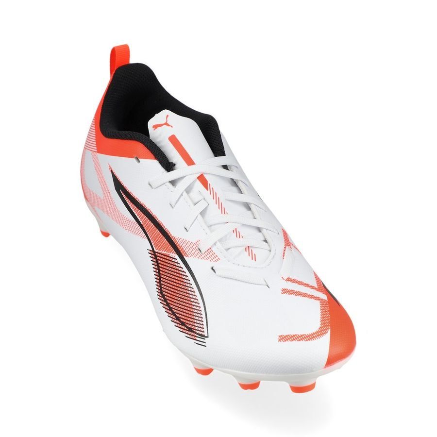 PUMA Ultra 5 Play FG/AG Unlimited - Blanc/Noir/Glowing Red Enfant