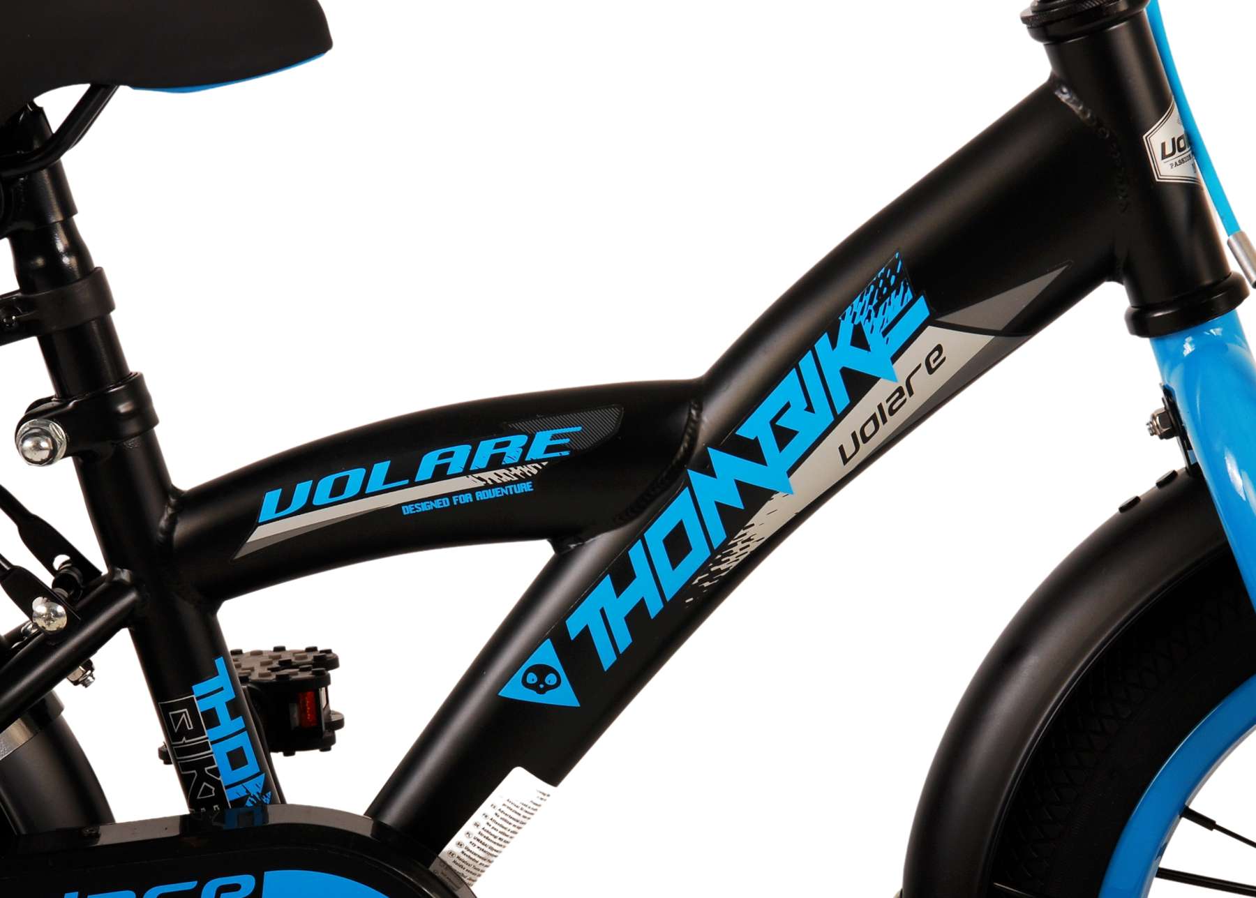 TPFSports Thombike Kinderfahrrad - Jungen - 14 Zoll - Rücktritt + Handbremse - Schwarz/Blau