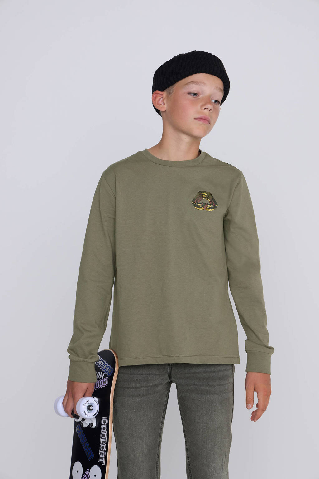 Coolcat Longsleeve T-shirt Tommy met Skaterboy Print
