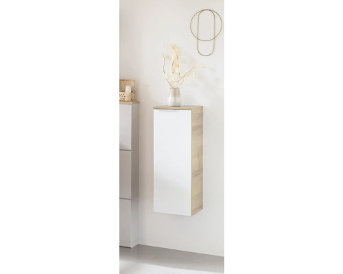 Middelhoge kast FACKELMANN B.brillant BxHxD 30,2 x 82,6 cm x 32 cm Frontkleur wit hoogglans 84043