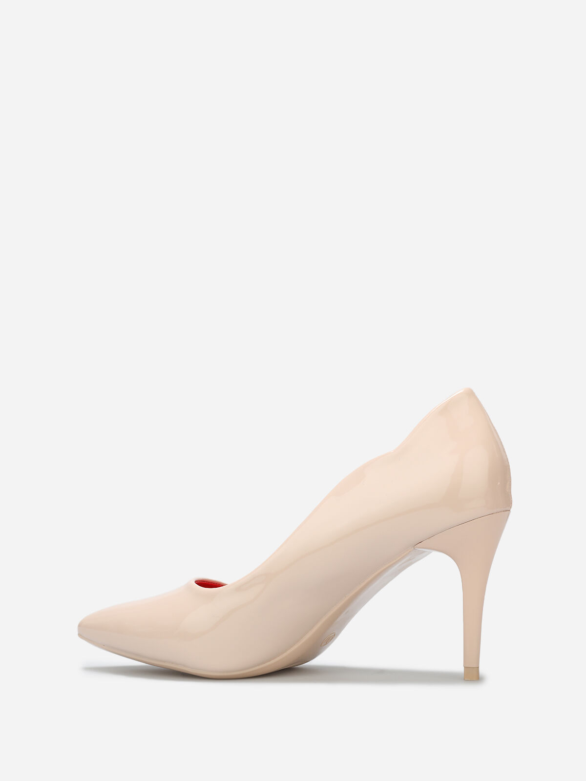 Escarpins pointus vernis- Beige