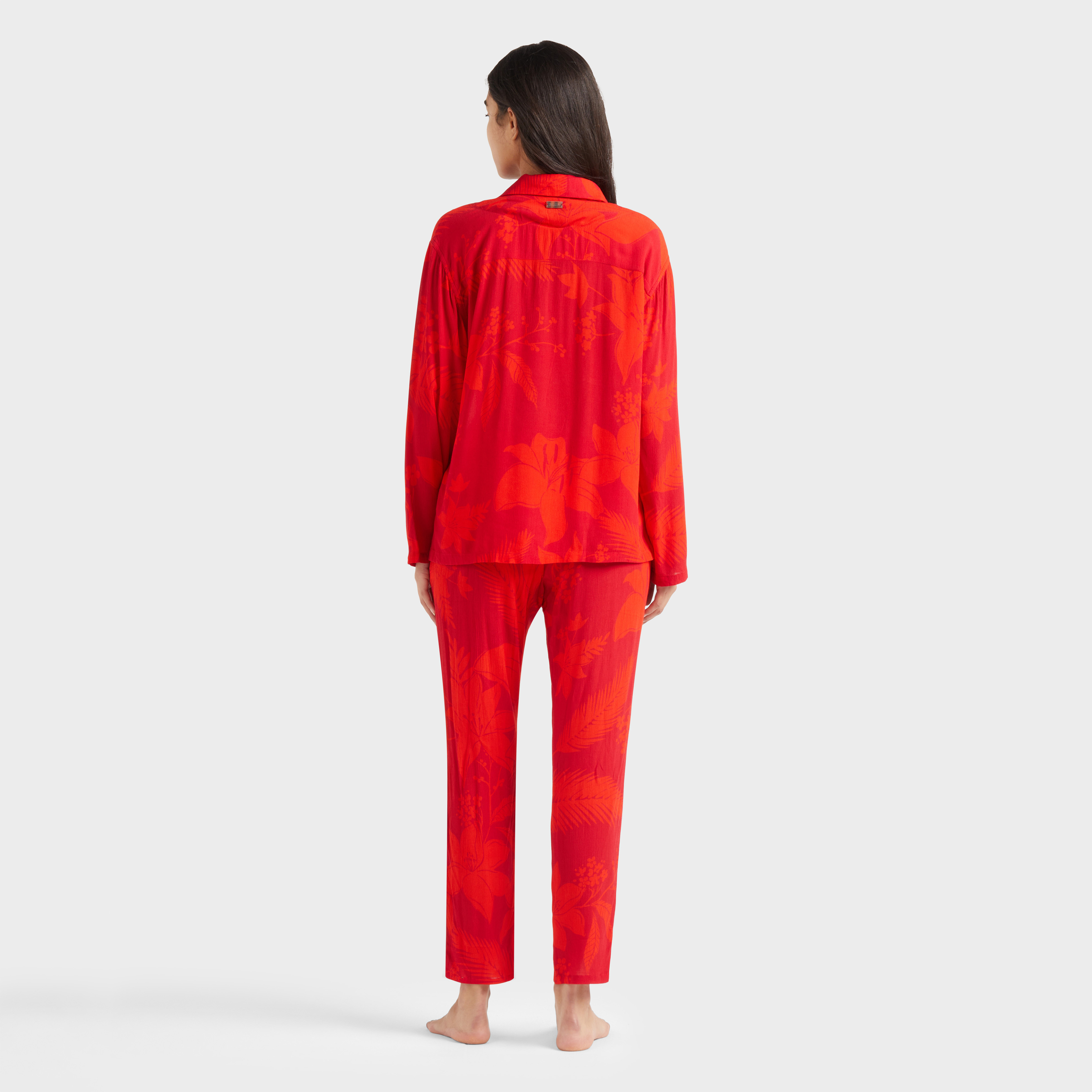Chemise en viscose femme Flower Power