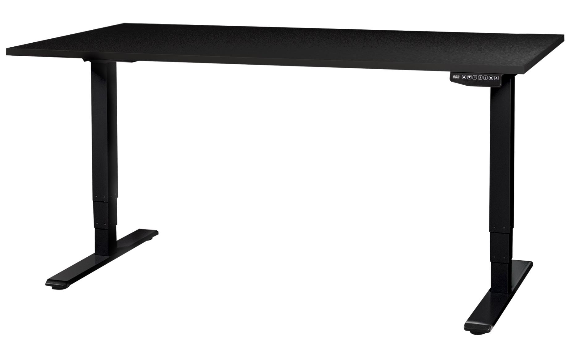 Stehtisch 1.8 x 0.8 m, Schwarz<br>Elektrisch höhenverstellbarer Tisch
