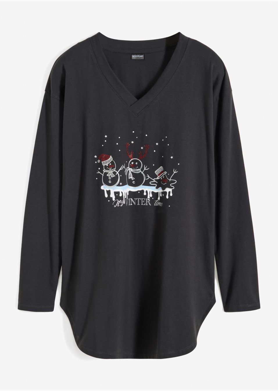 T-shirt manches longues motif Noël