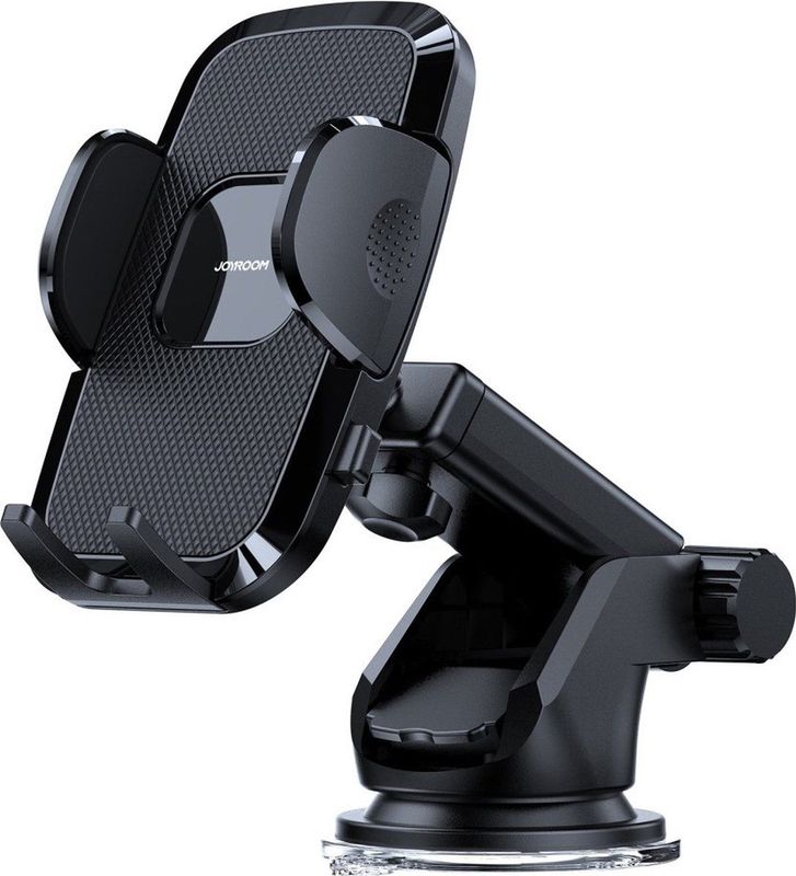 Joyroom Auto Telefoonhouder met Telescopisch Uitschuifbare Arm voor Dashboard en Voorruit Zwart
