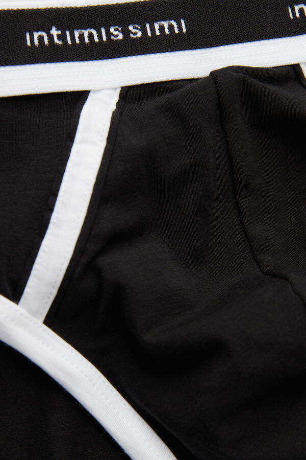 Cueca Supima® Natural Fresh Cotton com logotipo
