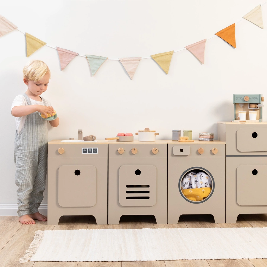 MUSTERKIND® Spielherd Mix & Match, warmgraunatur