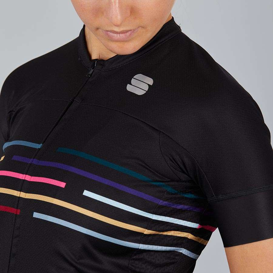 Sportful Velodrome Fietsshirt Korte Mouwen Zwart Dames