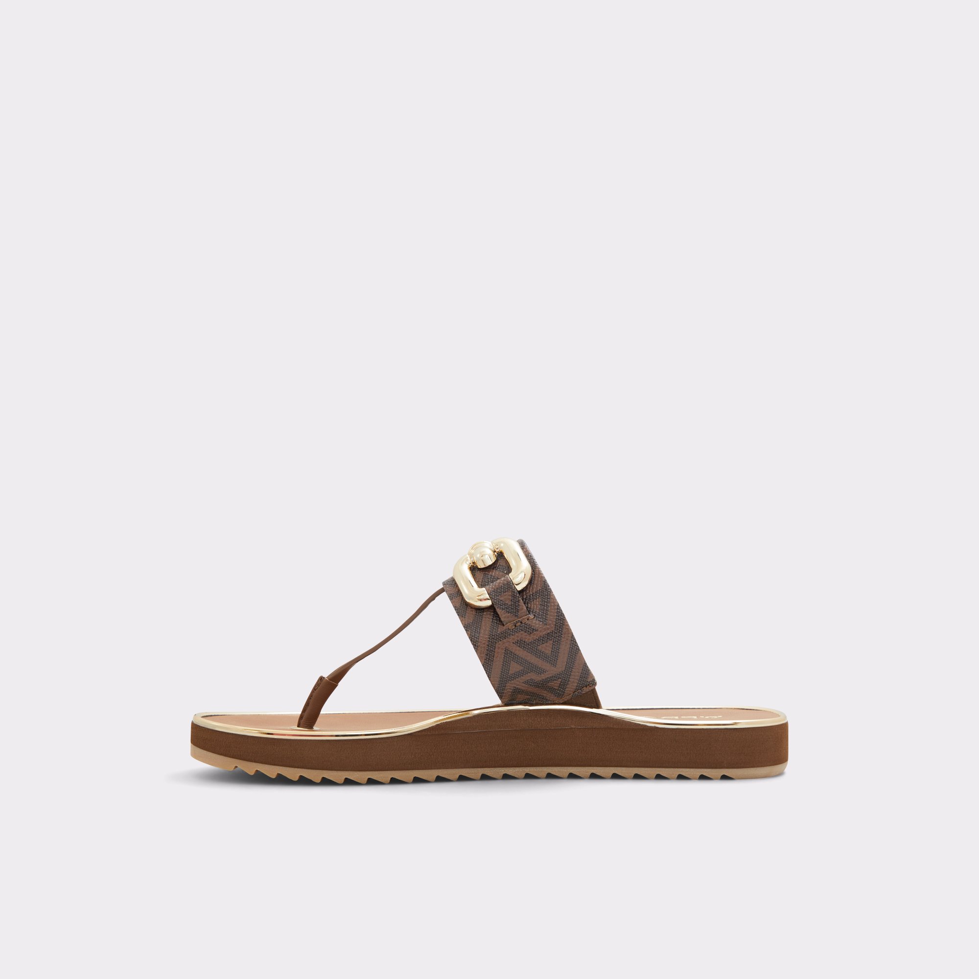 Wiameth Dark Brown Women Flat Sandals