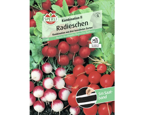 Radijs Combinatie II Groentezaden Sperli Zaadlint