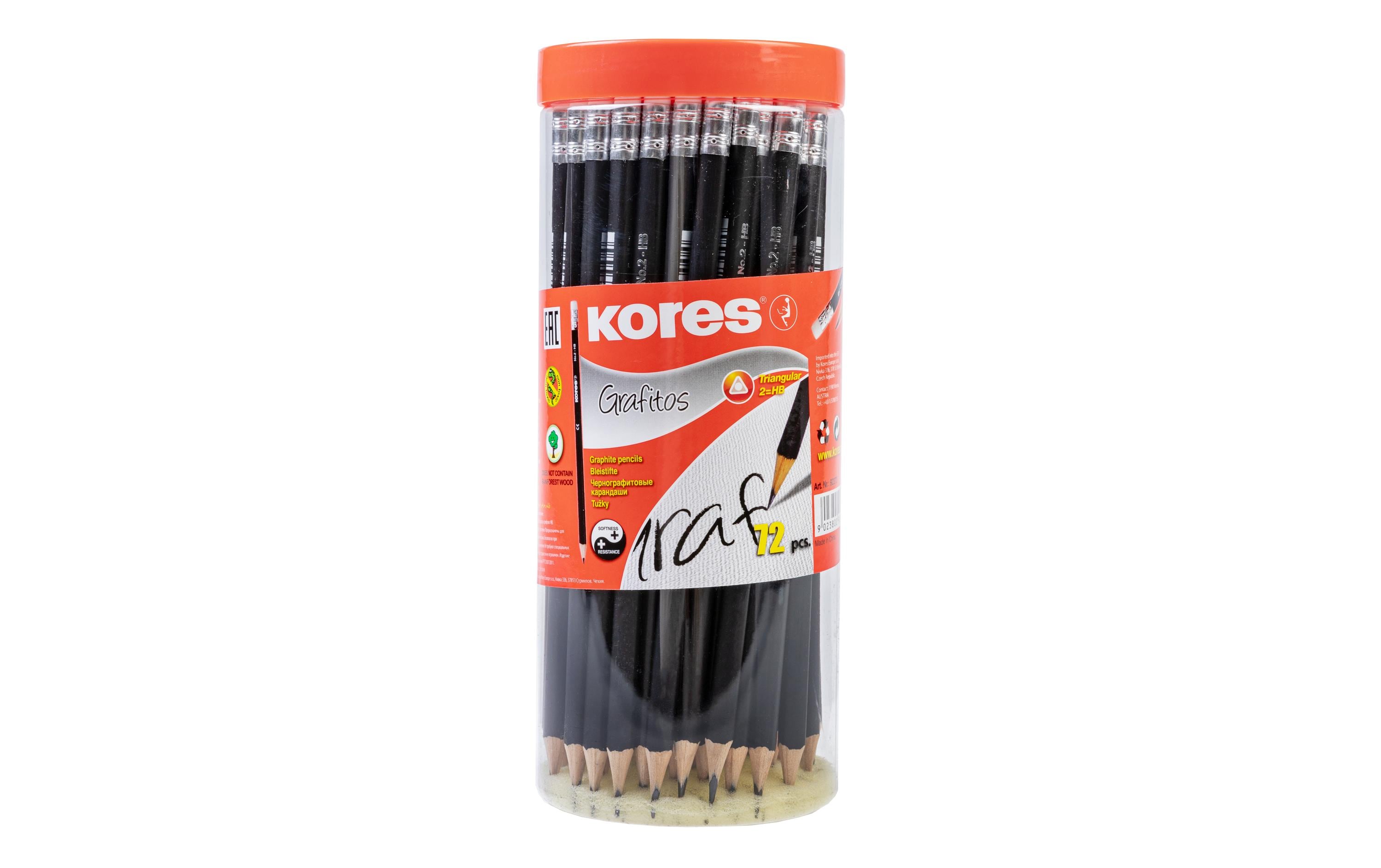 Bleistift Grafitos 3 mm, 3 eckig, 72 StückGraphitstifte für den täglichen Gebrauch