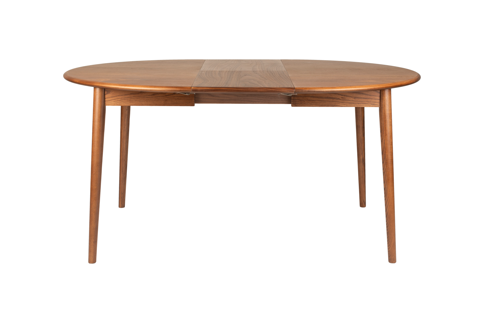 Eettafel Twist rond uitschuifbaar walnoot 120-160 cm