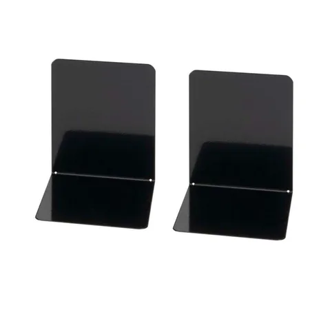 WEDO® Buchstützen aus Metall, schwarz, 14 x 12 x 14 cm, 2 Stück