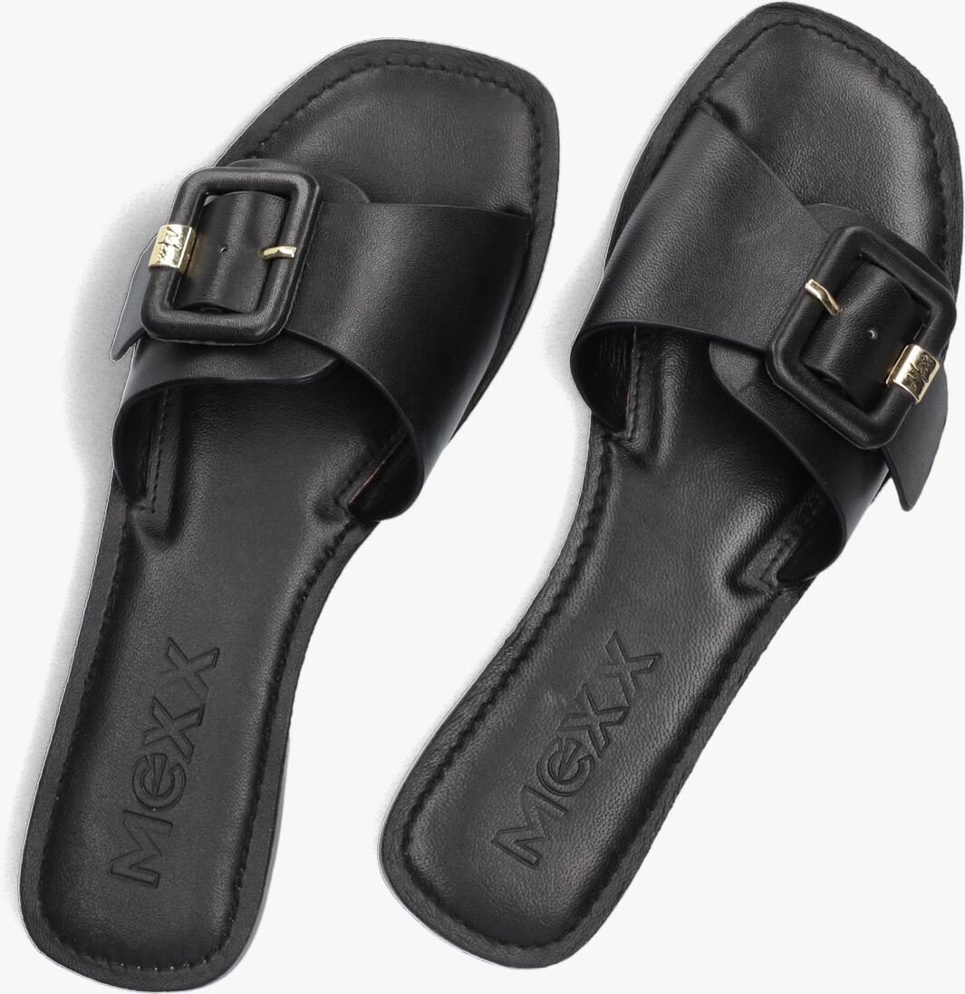 MEXX zwarte mexx slippers lolli