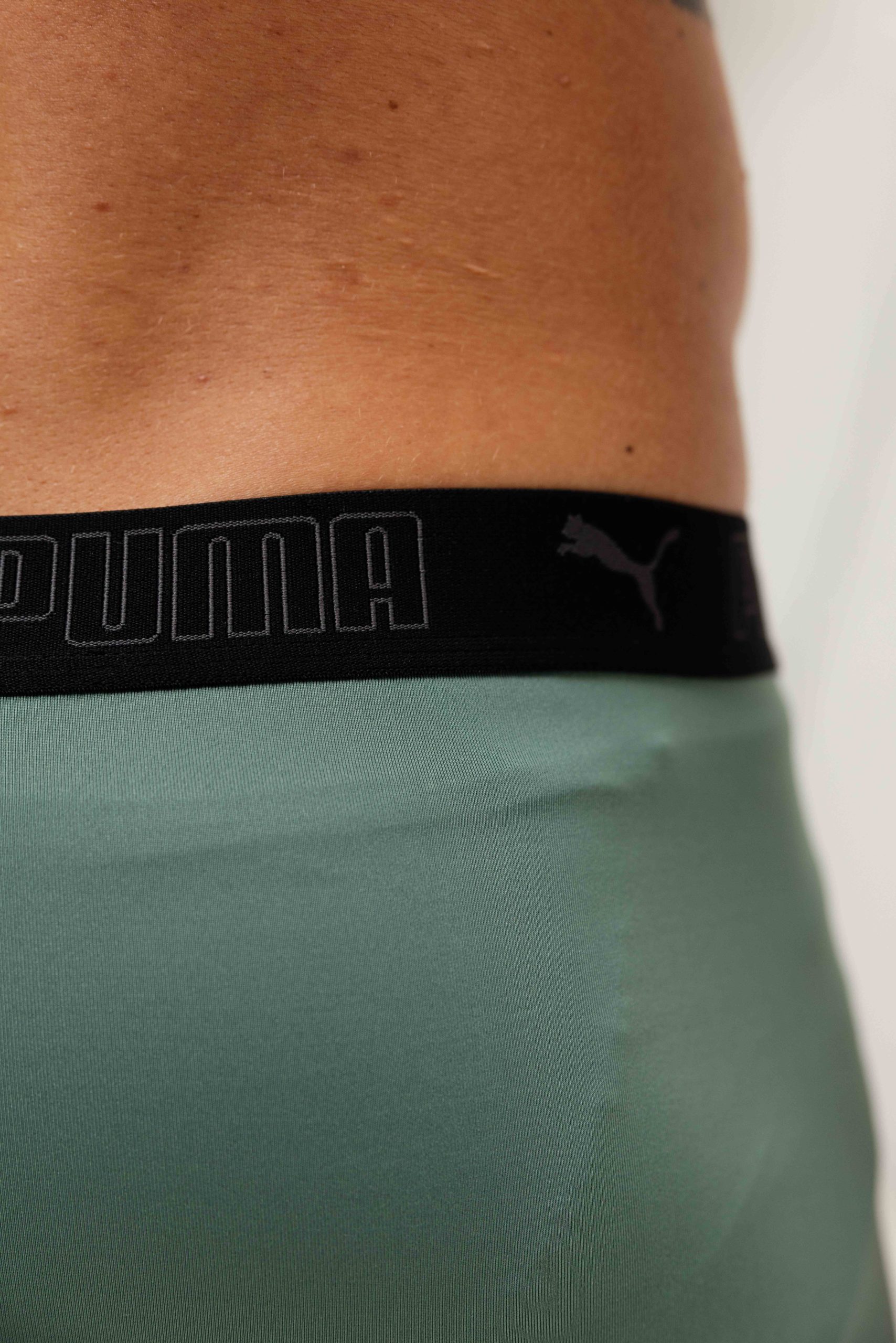 Puma Sport Microfiber Boxershorts Heren 2-Pack Groen/Zwart