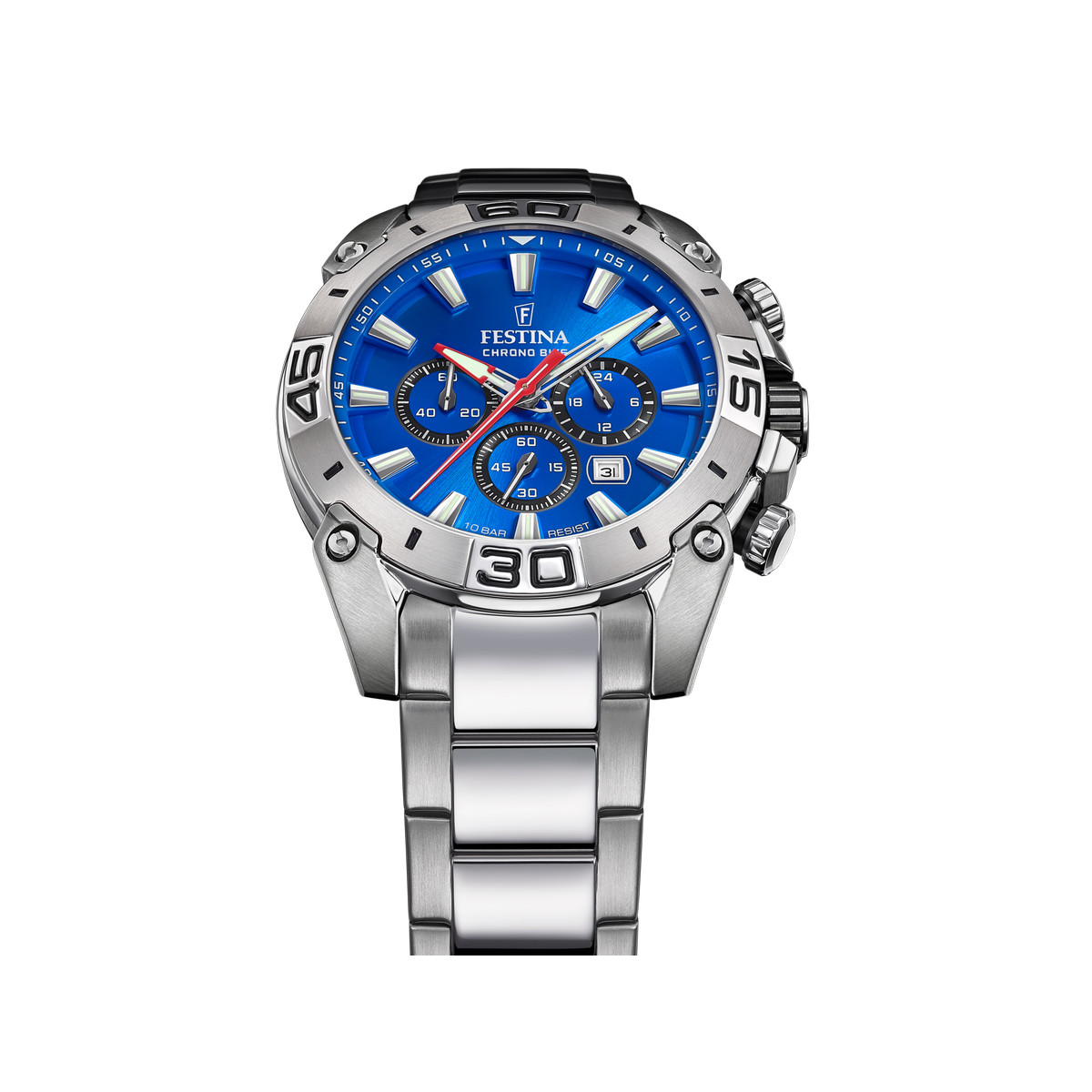 Montre Festina homme chronographe bracelet acier