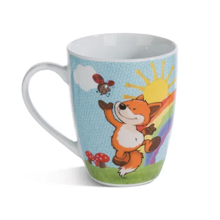 NICI Tasse Fuchs Fridalie mit Banderole, 310 ml, Porzellan
