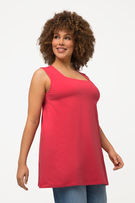 Longtop, Classic Fit, Carree-Ausschnitt, ärmellos