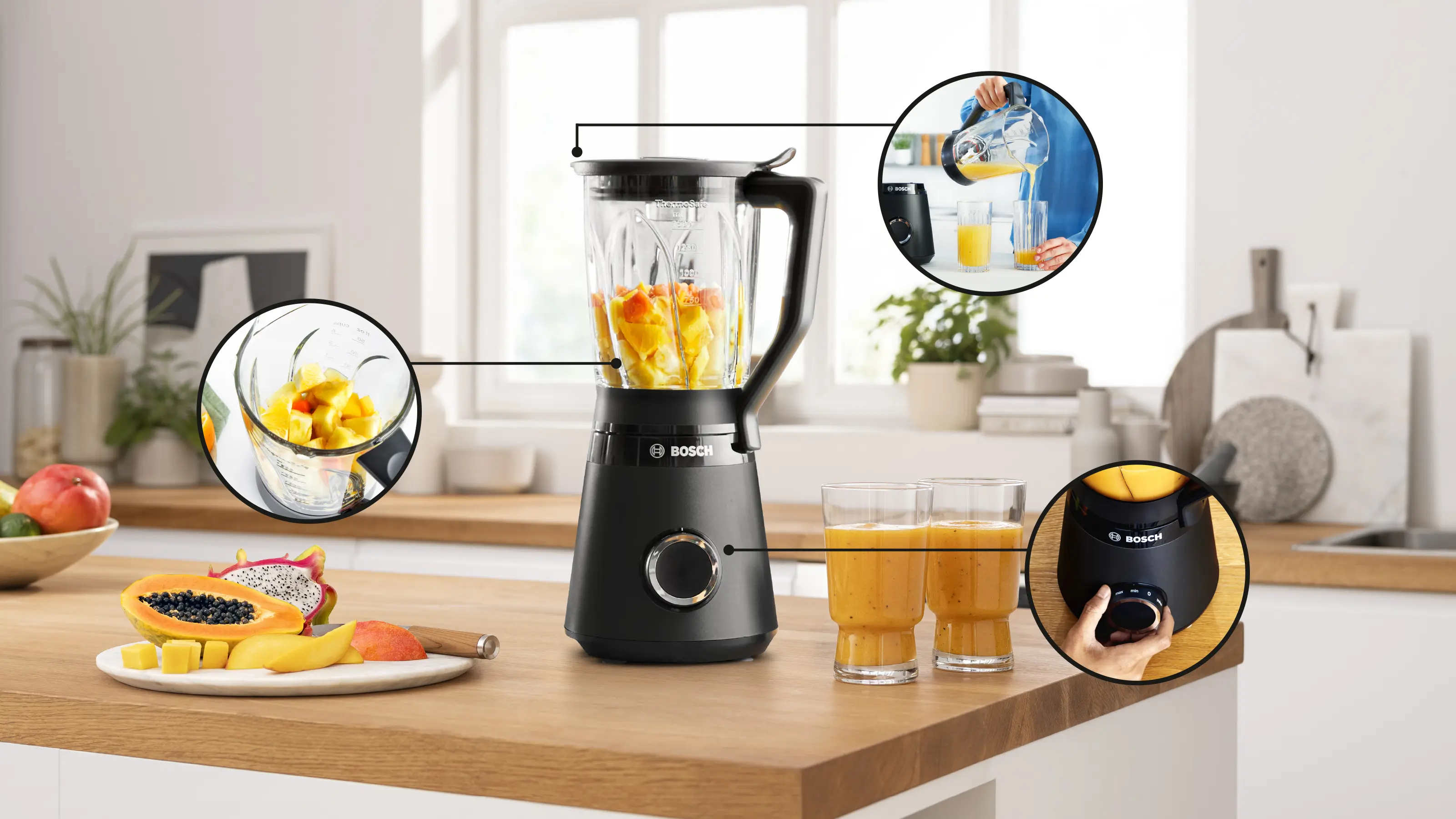 Serie 4 Blender VitaPower 1200 W Zwart