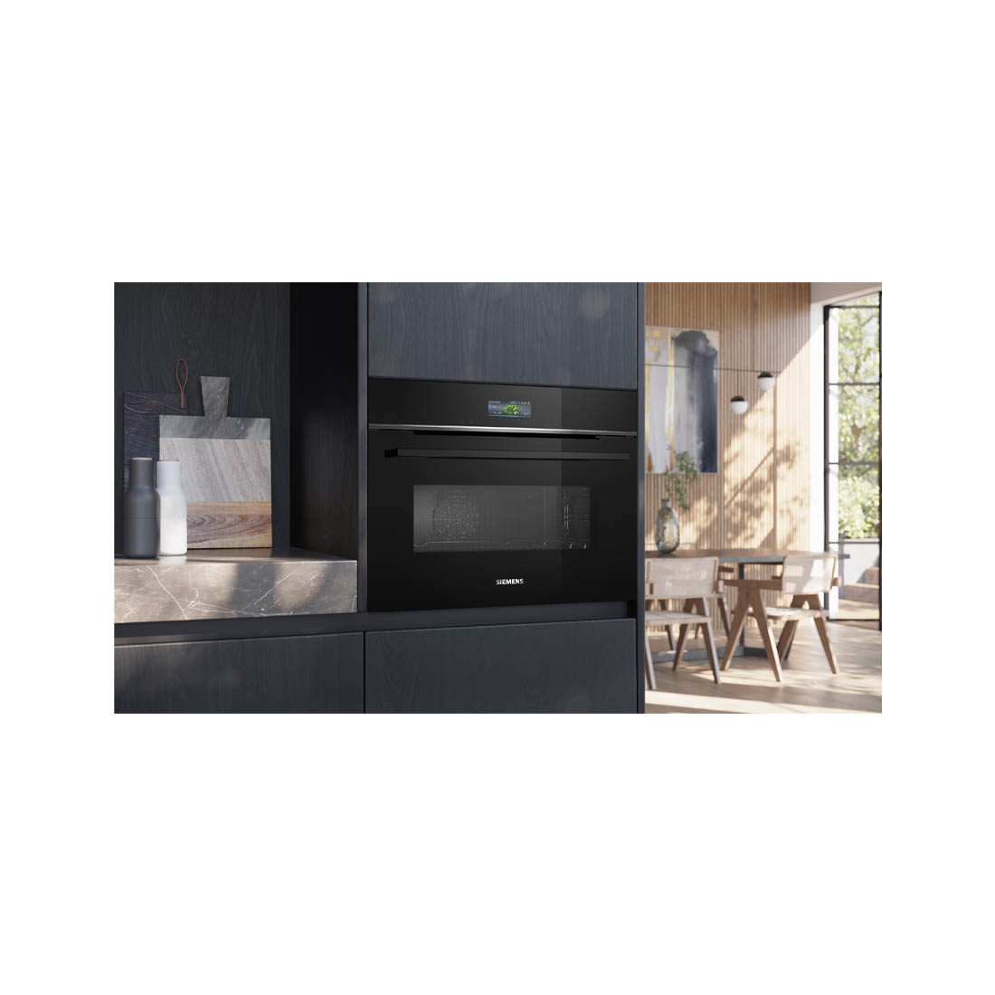 Siemens CM724G1B1 Kompaktbackofen mit Mikrowelle