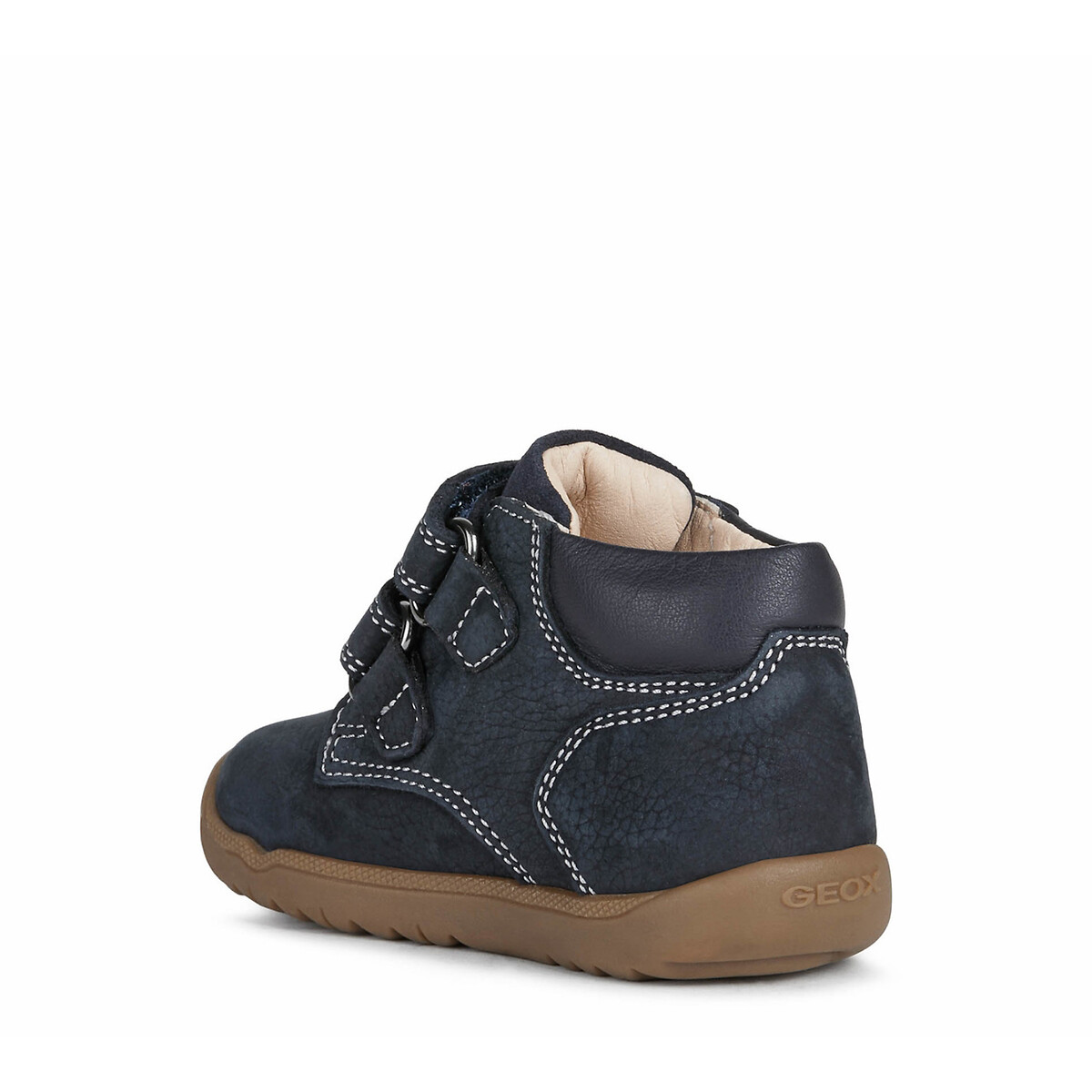 GEOX<br>Tênis de couro com velcro, primeiros passos, Macchia