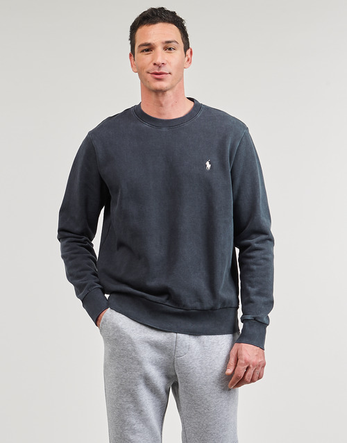 Polo Ralph Lauren - SWEATSHIRT COL ROND EN MOLLETON Negro / Lavado / Descolorido / Negro / Lona