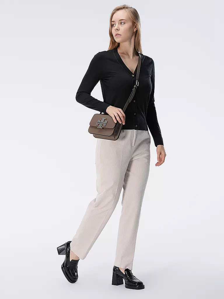 TORY BURCH Ledertasche - Umhängetasche ELEANOR Small braun
