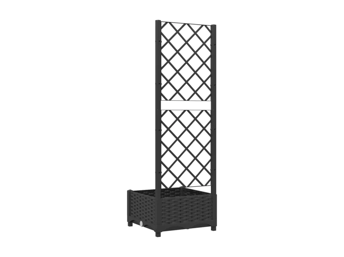 Jardinière bac lit surélevé noire 40 x 40 x 121.5 cm 02_0038285