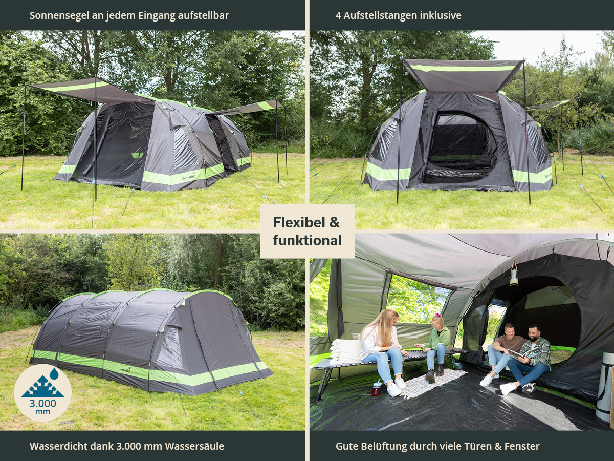 Skandika Kambo 12 tunneltent