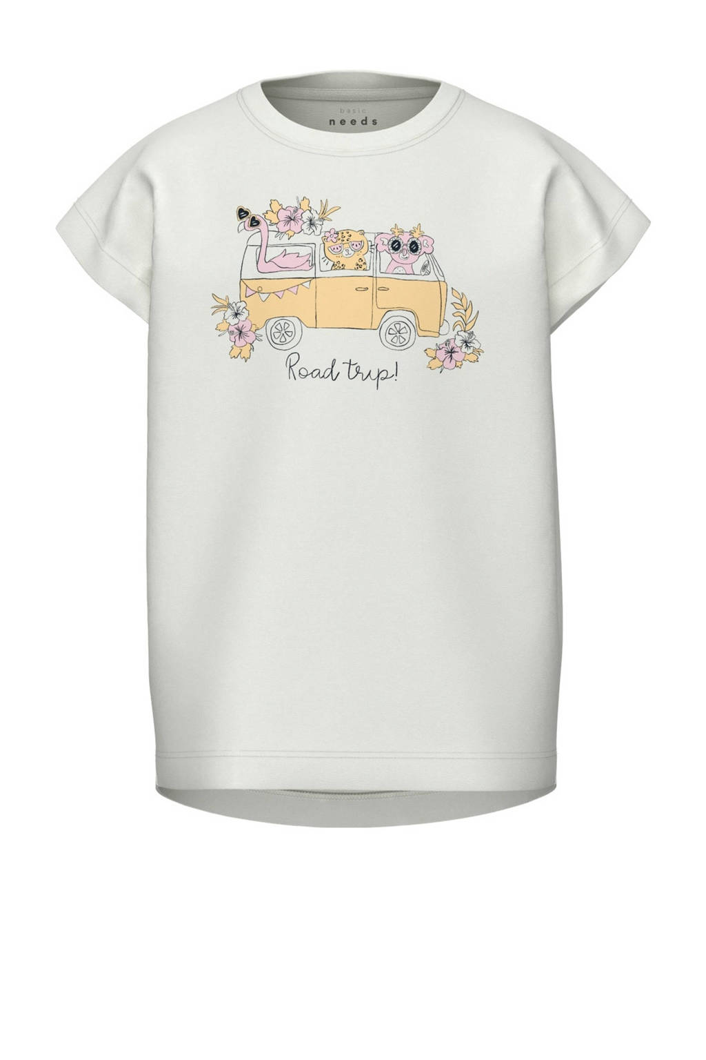 NAME IT T-shirt NMFVIOLET - set van 2 zachtblauw/wit
