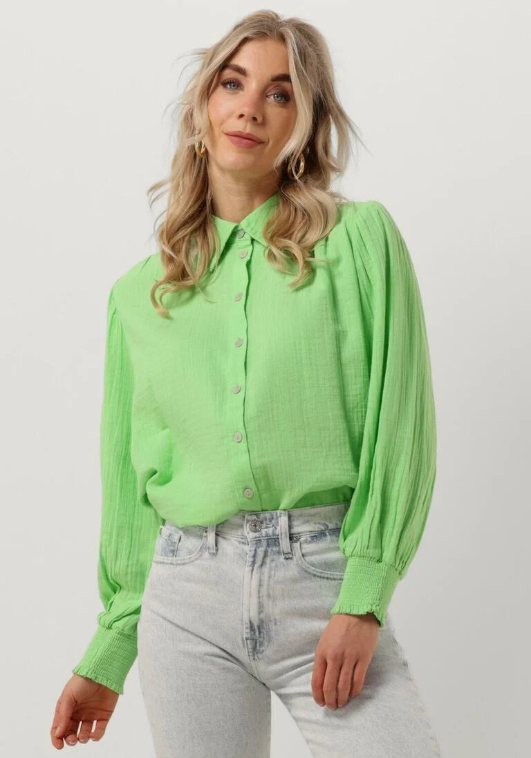 Y.A.S. groene y.a.s. blouse yaspiro ls shirt s